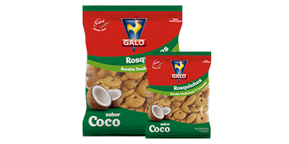 Embalagem Rosquinha Galo Sabor Coco - 300g E 600g