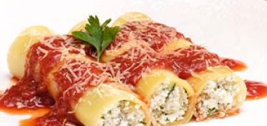 Receita Canelone de Berinjela e Ricota