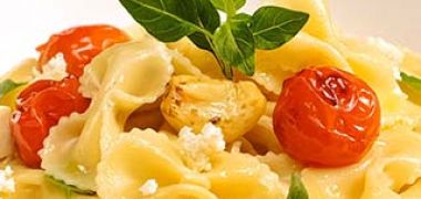 Receita Macarrão com Queijo e Tomate Cereja