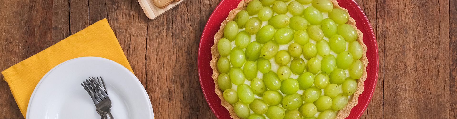 Torta de uva verde