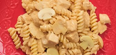 Receita Strogonoff de frango com macarrão