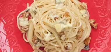 Receita Macarrão sêmola com gorgonzola e nozes