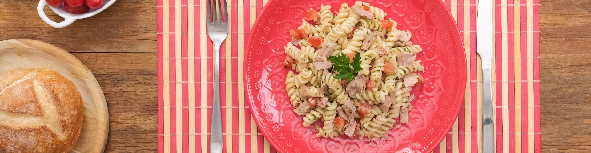 Macarrão com atum simples