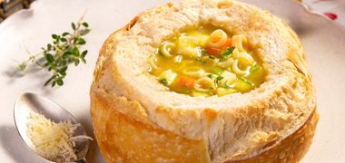 Receita Sopa no Pão Italiano