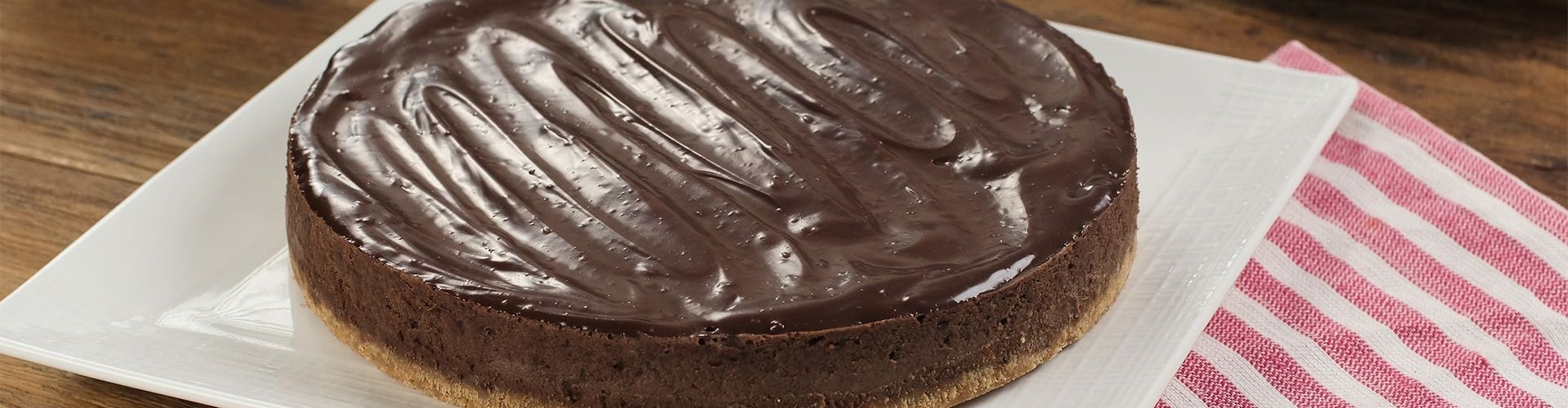 Cheesecake de Chocolate com biscoito