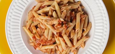 Receita Macarrão com Queijo Coalho