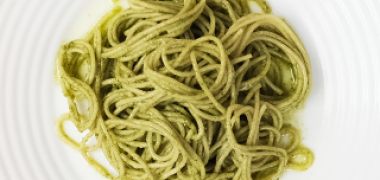 Receita Espaguete ao Pesto de Rúcula