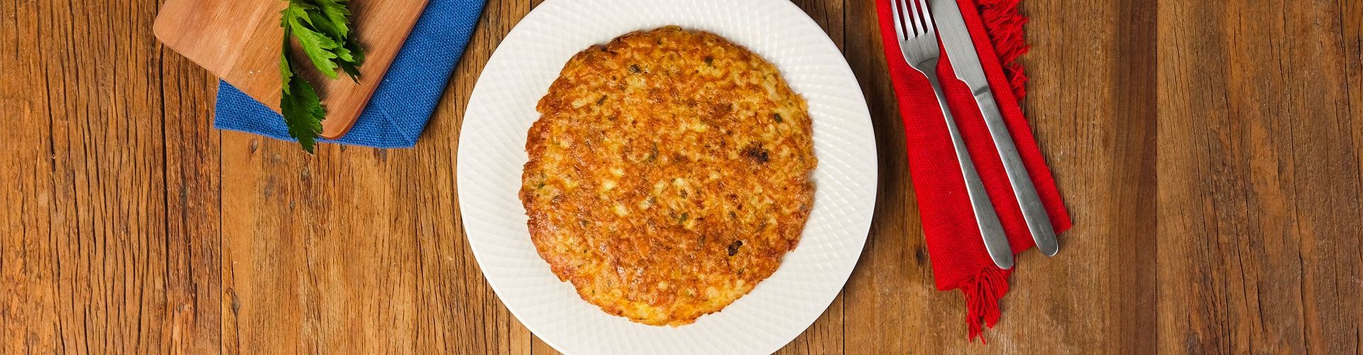 Macarrão Crocante de Frigideira com Recheio de Porpeta