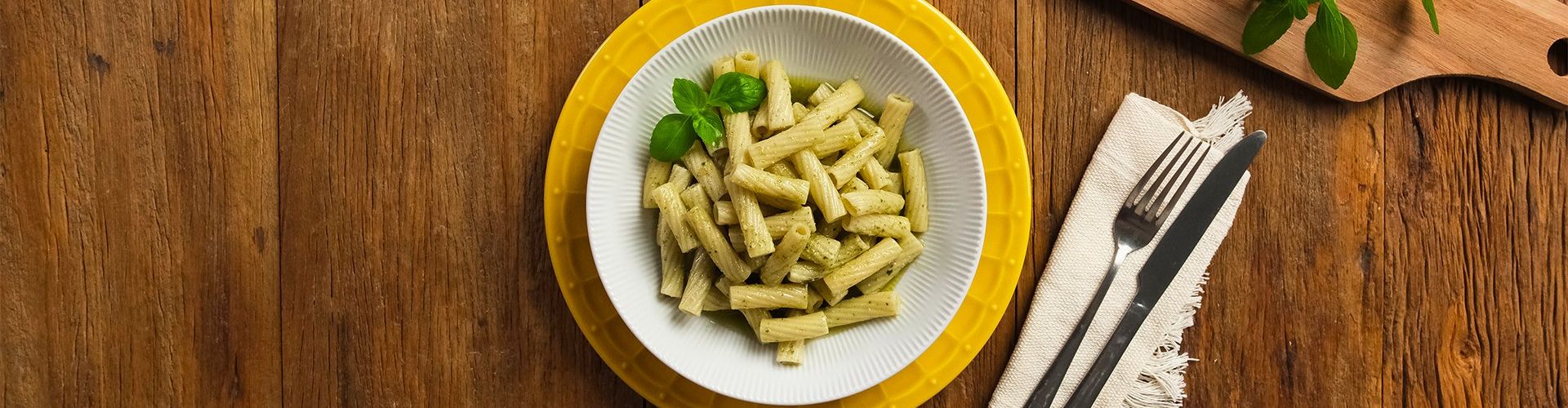 Tortiglione com Molho Pesto