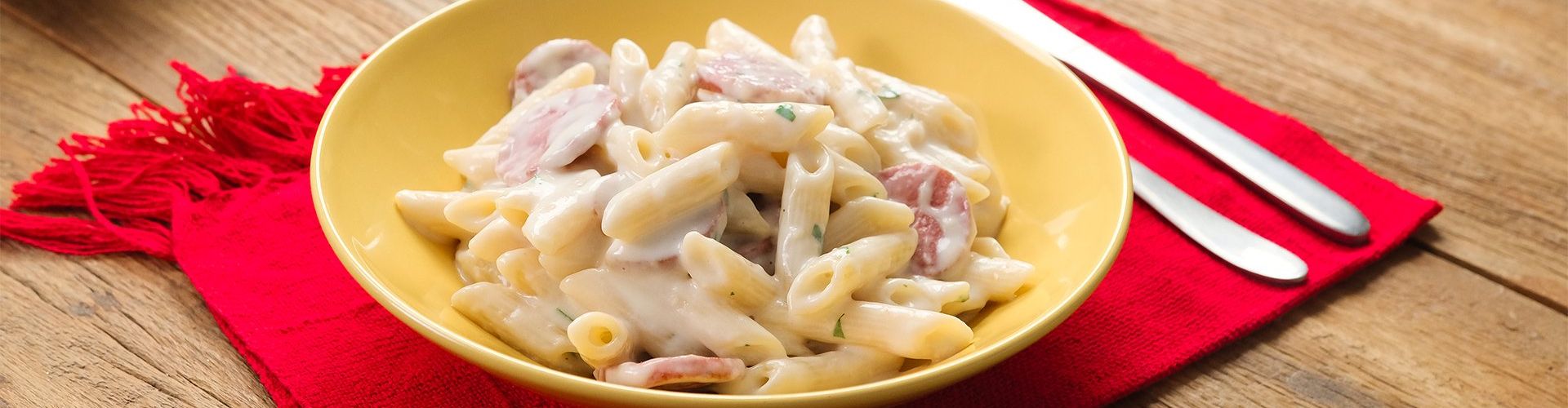 Macarrão ao Molho Branco na Panela de Pressão - Super fácil!