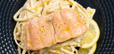 Receita Linguine ao Limone com Salmão