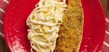 Receita Linguine ao Limone com Tilápia Assada Bem Crocante