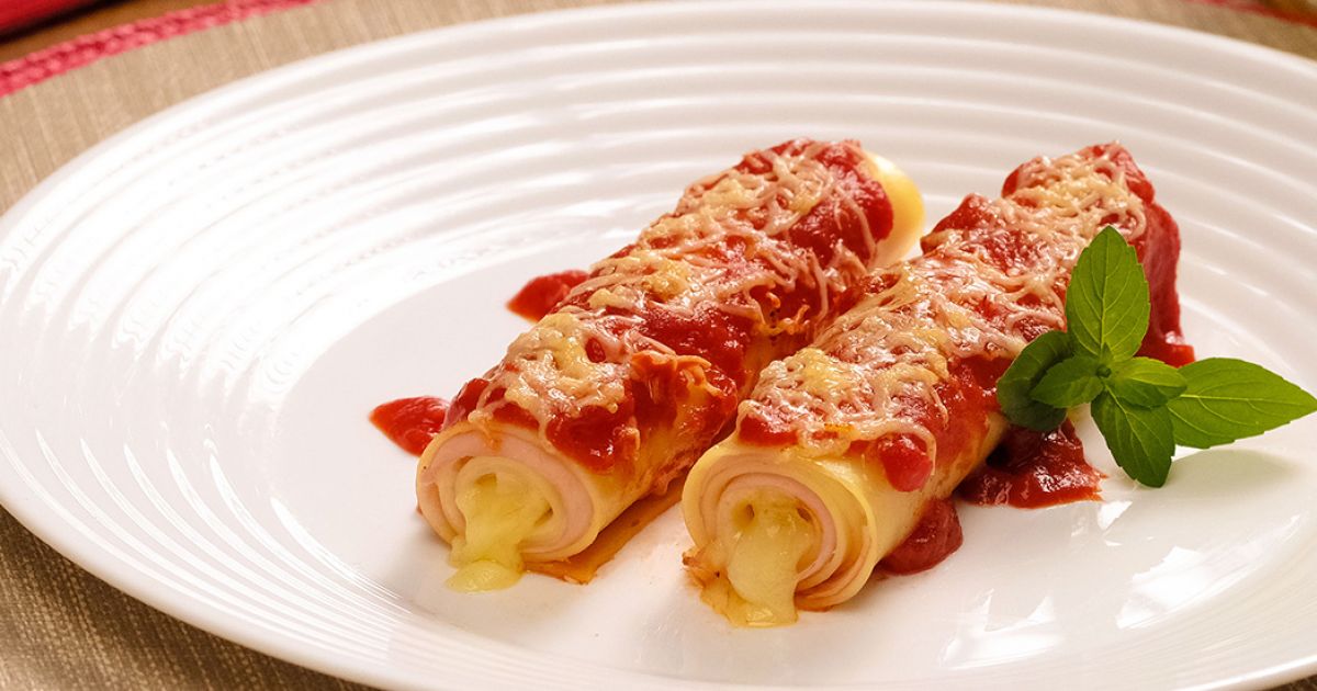 Canelone de Presunto e Queijo - Galo